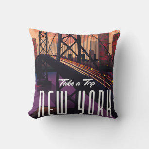 Travel To New York Cushion
