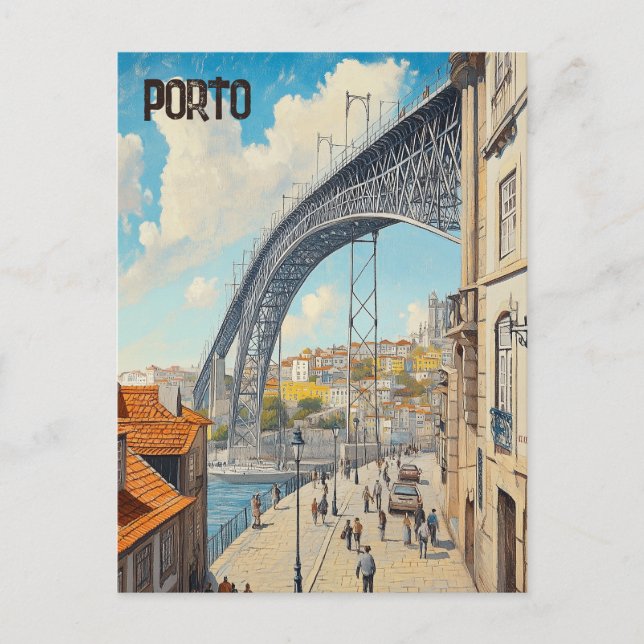 Travel to Porto Portugal Postcard (Front)