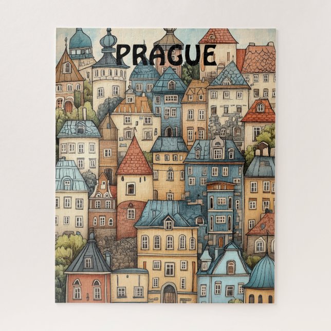Travel to Prague Czech Republic Jigsaw Puzzle (Vertical)