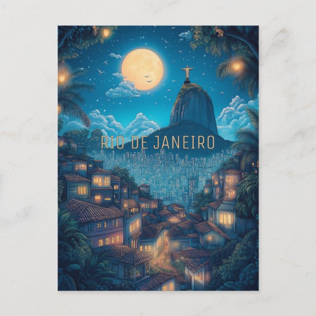 Travel to Rio de Janeiro Brazil Postcard (Front)