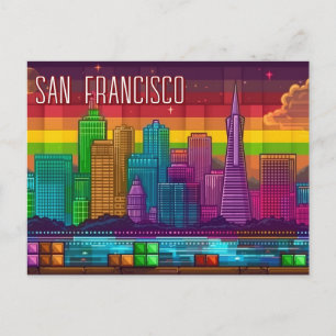 Travel to San Francisco California Postcard