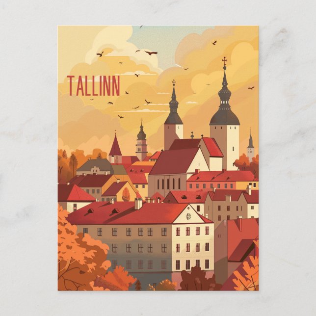 Travel to Tallinn Postcard (Front)