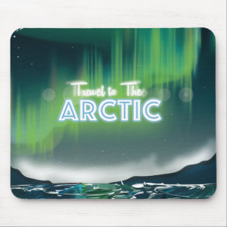 Travel to the Arctic Travel Poster Art Mouse Pad