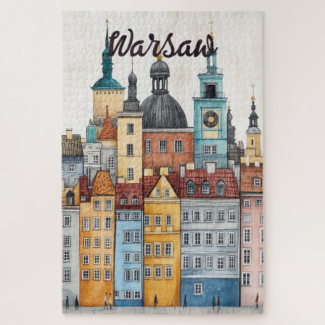 Travel to Warsaw Poland Jigsaw Puzzle (Vertical)