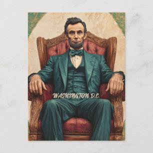 Travel to Washington D.C. Abraham Lincoln Postcard