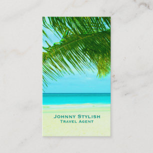 Travel tourism agent exotic graphic cover business card