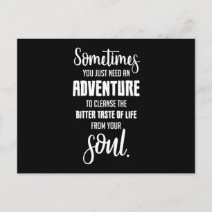 Travel Travelling Quotes Adventure Quote Gift Idea Postcard