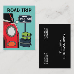 Travel Vacation Road Trip Business Card