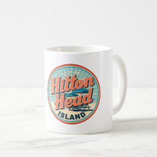 Travel vintage Hilton Head Island lighthouse gifts Coffee Mug