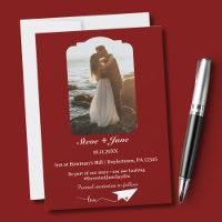 Travel Wedding Paper Aeroplane Modern Save The Dat