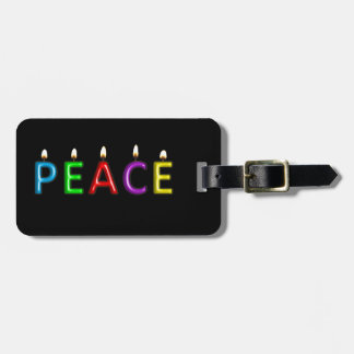 Travel with PEACE Luggage Tag
