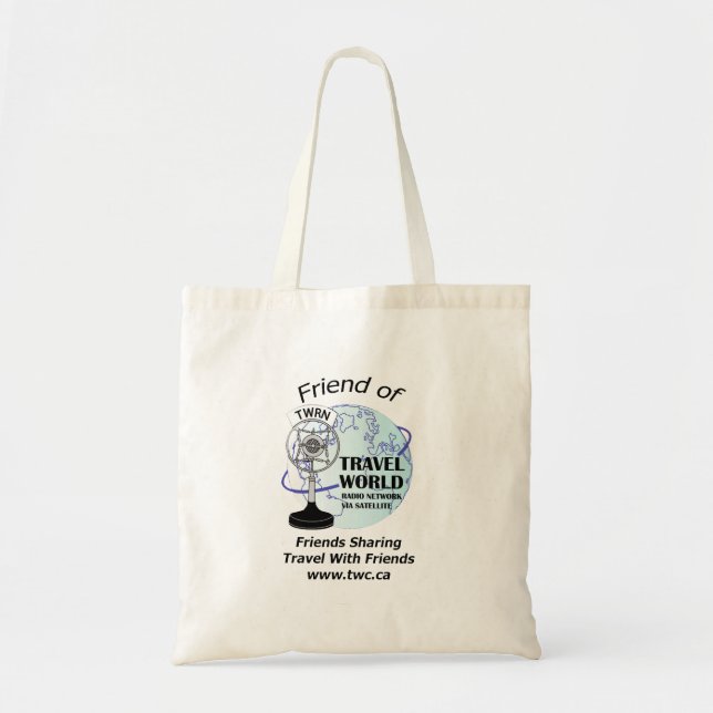 Travel world Radio Show Tote Bag (Front)