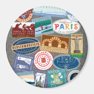 TRAVEL-World Traveller Magnet