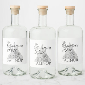 Traveler's Rest - Liquor Bottle Labels
