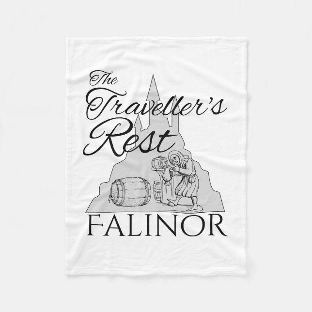 Traveler's Rest - Small Fleece Blanket (Front)