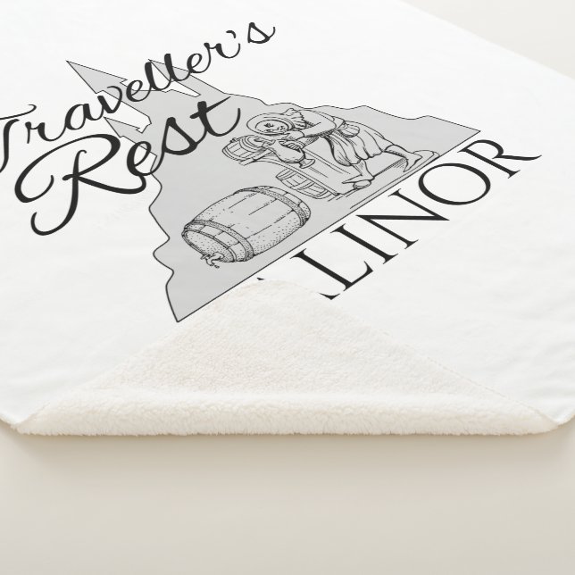 Traveler's Rest - Small Sherpa Blanket (3/4)