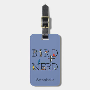 Traveling Bird Nerd Personalize Luggage Tag