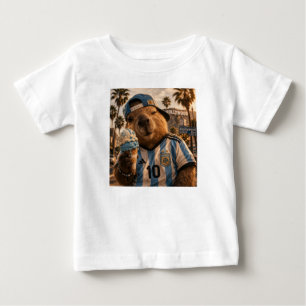 Traveling Capybara Baby Boy T-Shirt