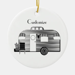 Traveller Camper Caravan Thunder_Cove Ceramic Ornament