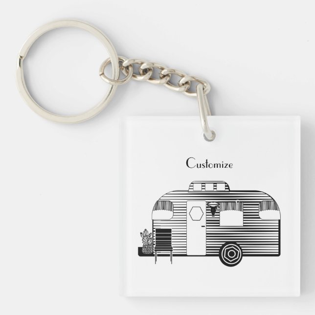 Traveller Camper Caravan Thunder_Cove Key Ring (Front)