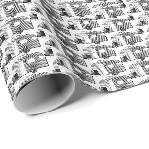 Traveller Camper Caravan Thunder_Cove Wrapping Paper