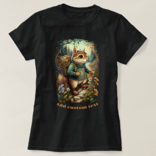 Traveller Chipmunk wildflower, Chipmunk Lovers T-Shirt