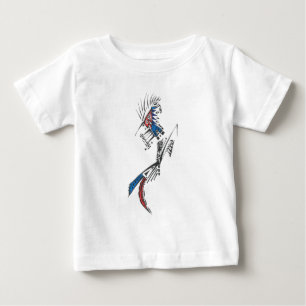 Traveller Colourful Abstract Tribal Tattoo Art Baby T-Shirt