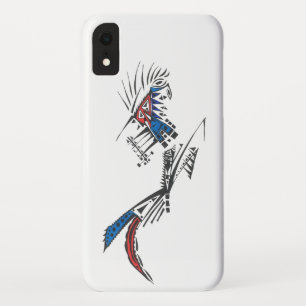 Traveller Colourful Abstract Tribal Tattoo Art iPhone XR Case