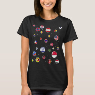 Traveller Country Travelling Country Flags World F T-Shirt