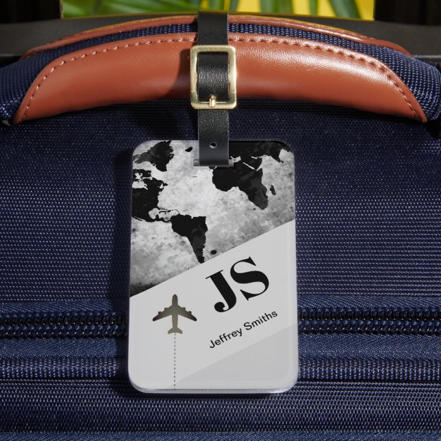 Traveller Custom Name Stylish Luggage Tag (Front Insitu 2)