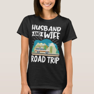 Traveller Matching Vacation Couple Husband And Wif T-Shirt