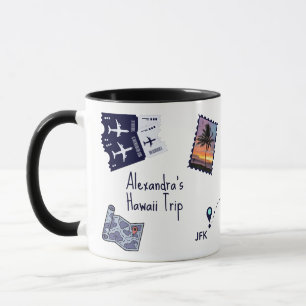 Traveller Trip Memories Personalised Mug