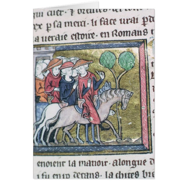 Travellers, from the Roman de Jules Cesar (Front)