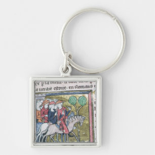 Travellers, from the Roman de Jules Cesar Key Ring