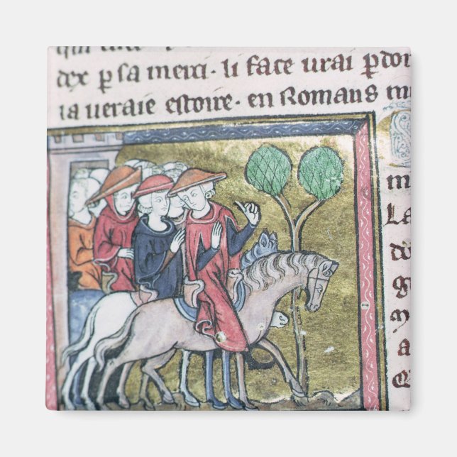 Travellers, from the Roman de Jules Cesar Magnet (Front)