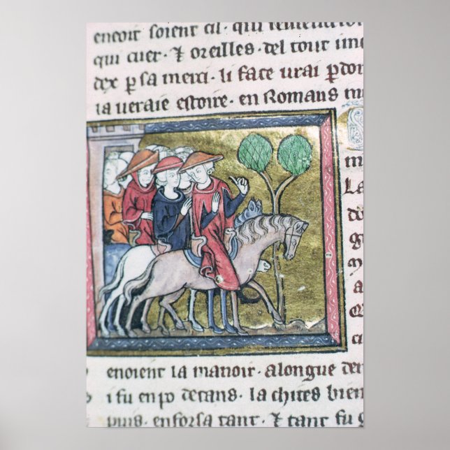 Travellers, from the Roman de Jules Cesar Poster (Front)