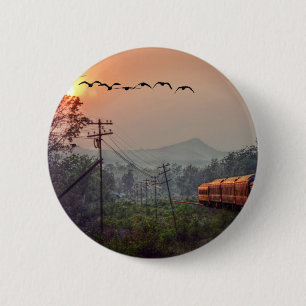 Travelling 6 Cm Round Badge