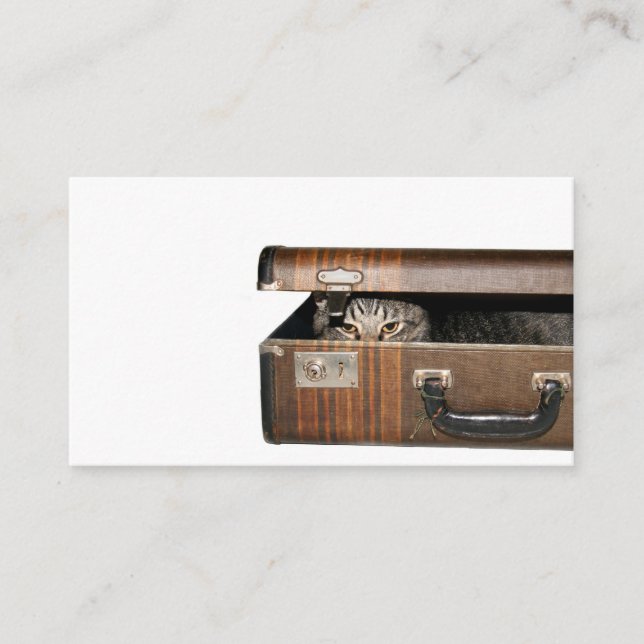 Travelling cat business card (Front)