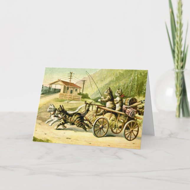 Travelling Cats Note Card (Front)