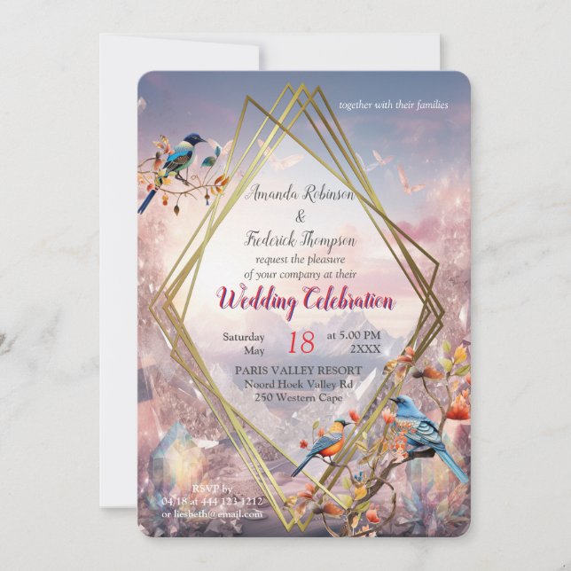 Travelling Crystal Landscapes of Our World Invitation (Front)