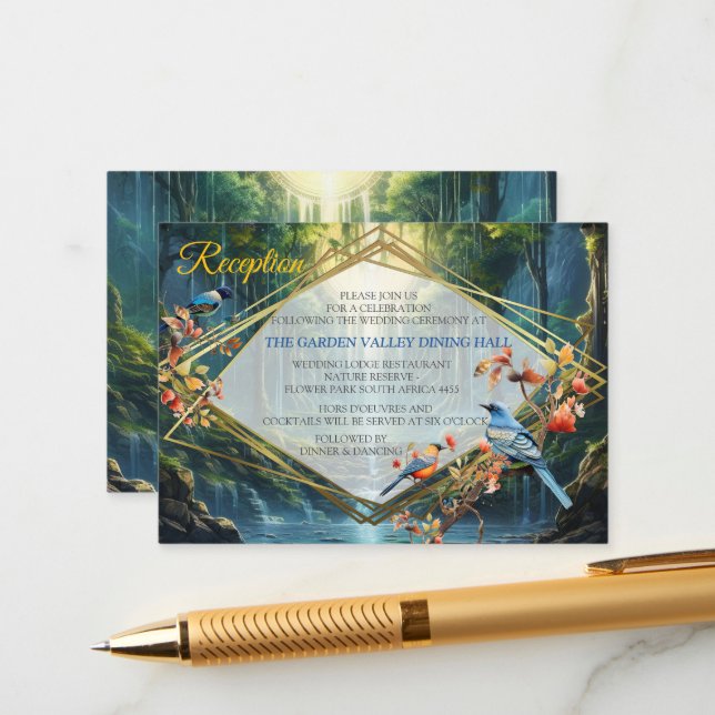 Travelling Destination Landscapes of Our World Enclosure Card (Front/Back In Situ)