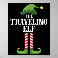 Travelling Elf Matching Family Group Christmas Par