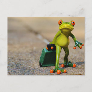 Travelling Frog Postcard