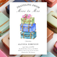 Travelling from Miss to Mrs Vintage Bridal Shower