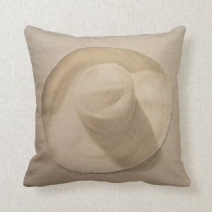 Travelling Hat on Dusty Table 2010 Cushion