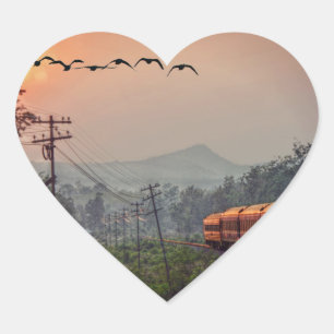 Travelling Heart Sticker