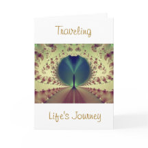 Travelling Life's Journey Greeting Card