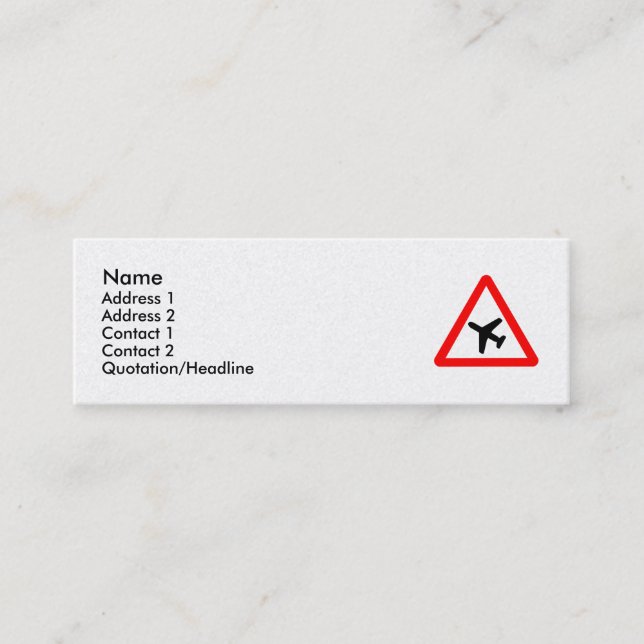 Travelling Mini Business Card (Front)