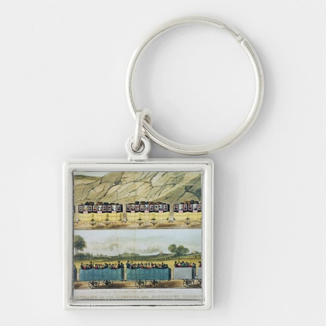 Travelling on the Liverpool and Manchester Key Ring (Front)