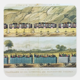 Travelling on the Liverpool and Manchester Square Sticker
